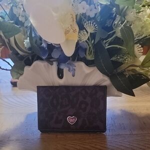 Coach Poppy Purple Wallet